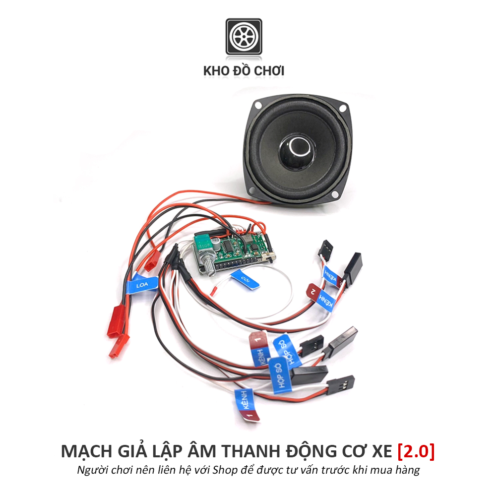 Mạch giả lập âm thanh động cơ xe ô tô phiên bản 2.0 - Made by Kho Đồ Chơi