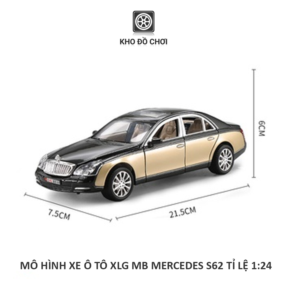 Mô hình xe ô tô XLG Maybach Mercedes S62 1:24 [TẶNG BIỂN VIP]