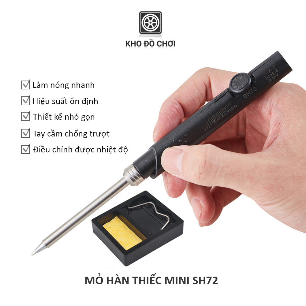 Bút hàn thiếc cầm tay SH72 65W DC 12V-24V (Kèm dây nguồn + giá đỡ)