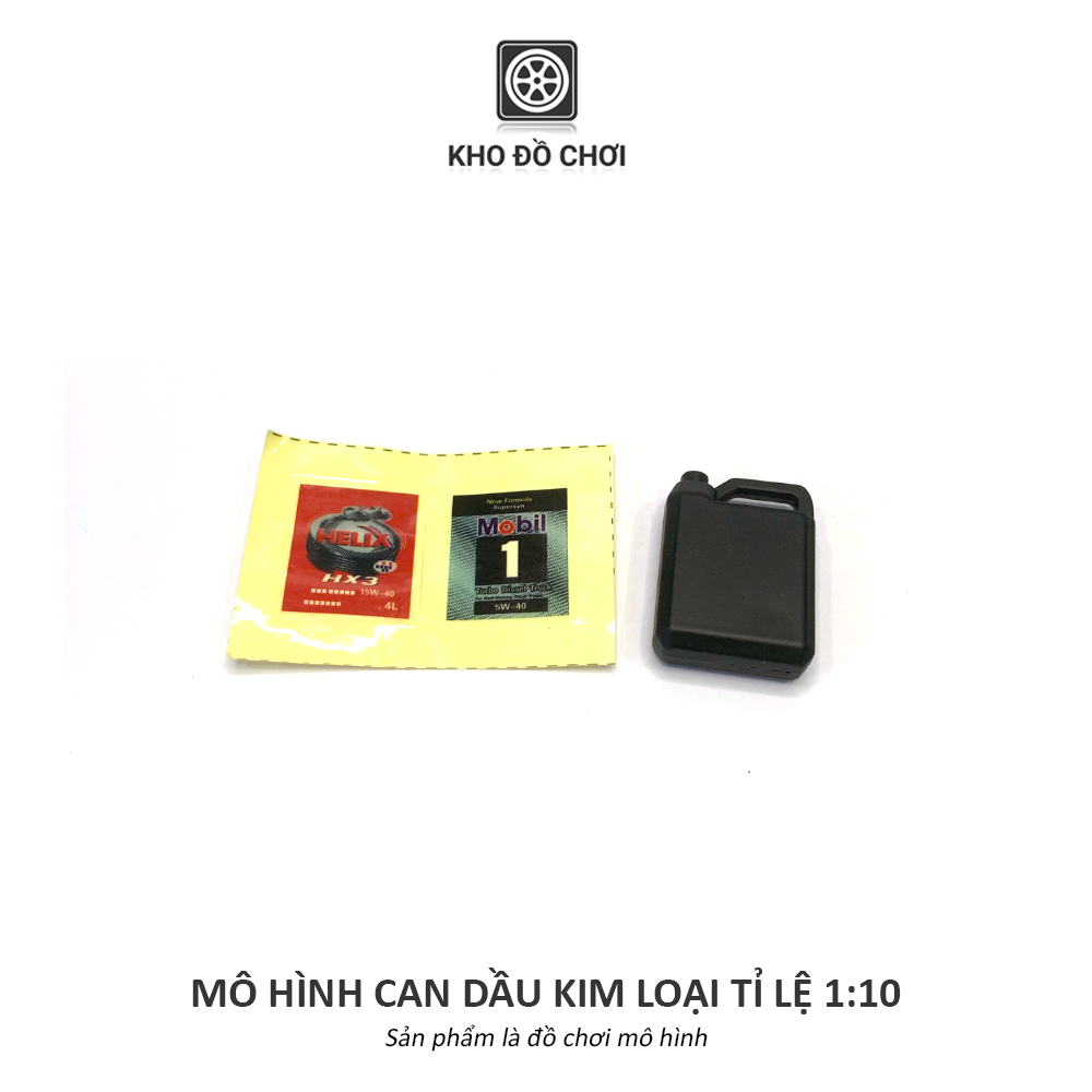 Mô hình can dầu kim loại tỉ lệ 1:10 - phụ kiện trang trí xe RC