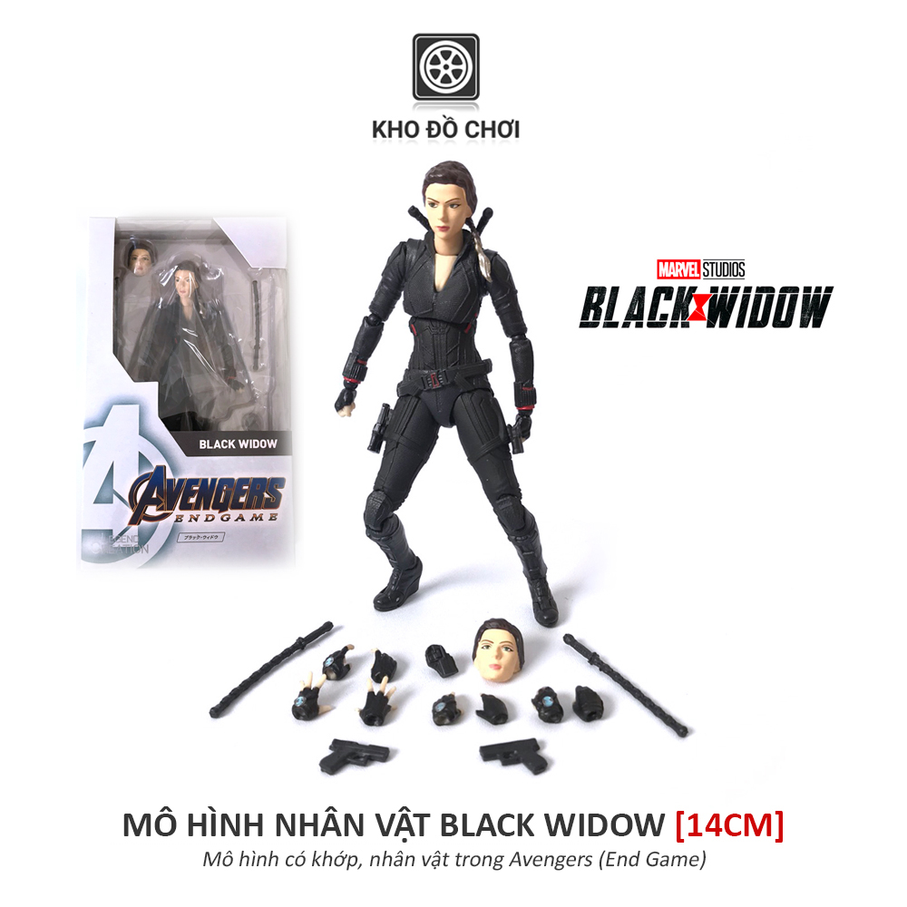 Mô hình có khớp Black Widow - Avengers End Game (14cm)