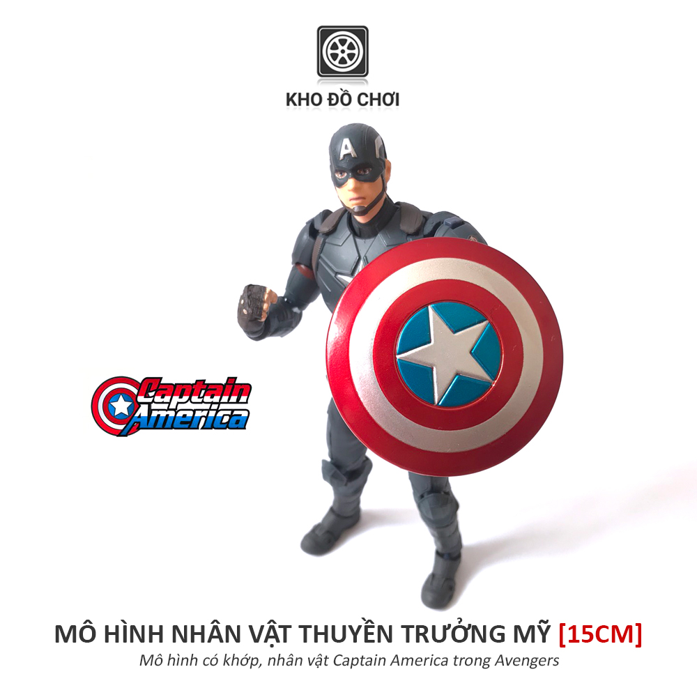 Mô hình có khớp Thuyền Trưởng Mỹ - Captain America (15cm)