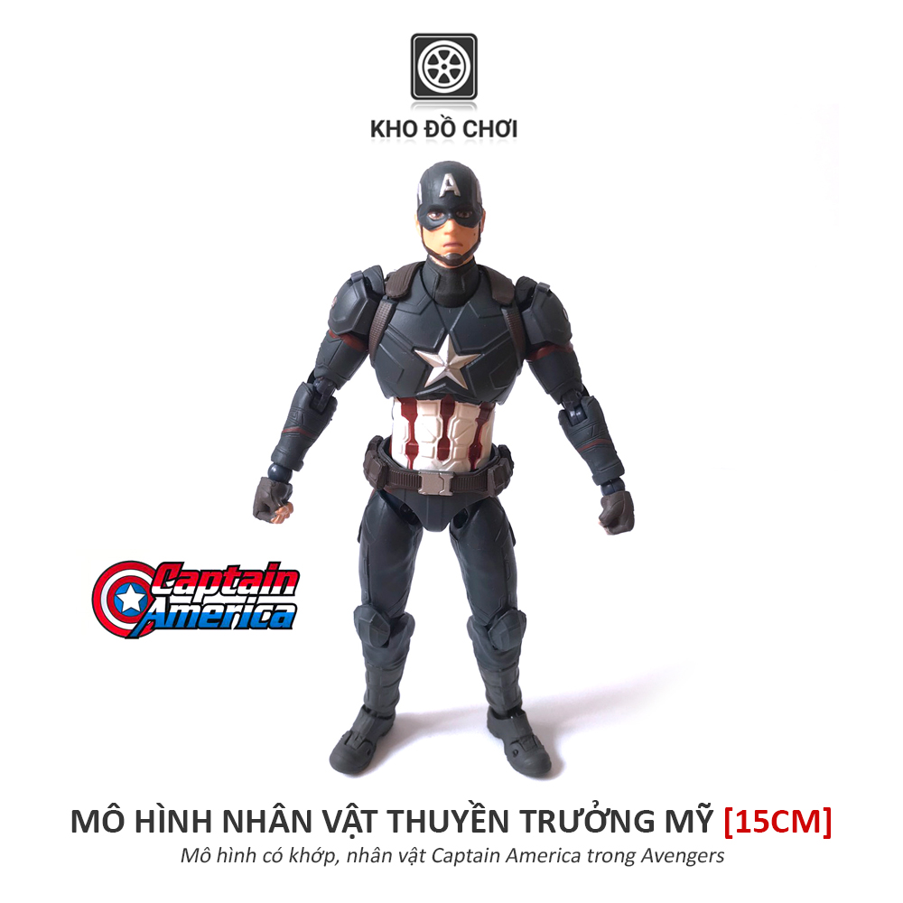 Mô hình có khớp Thuyền Trưởng Mỹ - Captain America (15cm)
