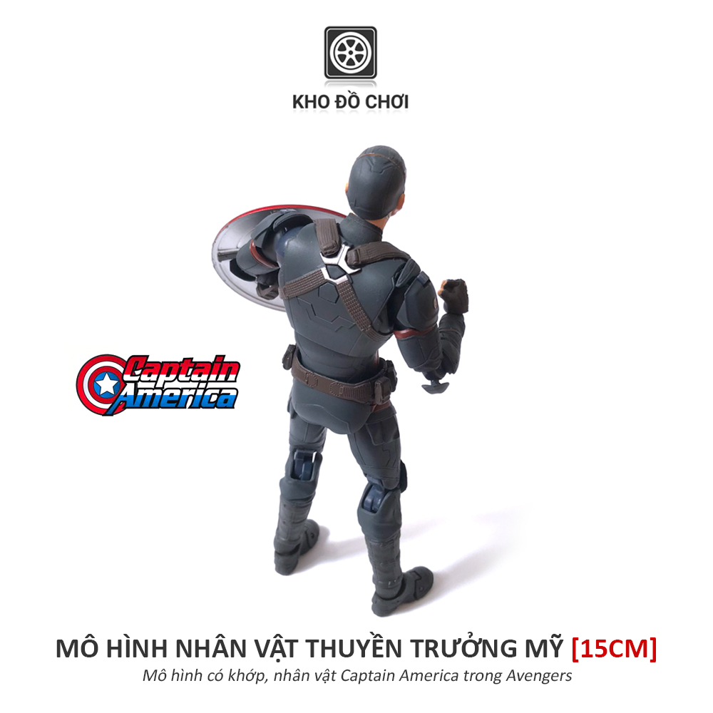 Mô hình có khớp Thuyền Trưởng Mỹ - Captain America (15cm)