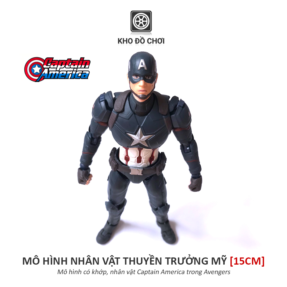Mô hình có khớp Thuyền Trưởng Mỹ - Captain America (15cm)