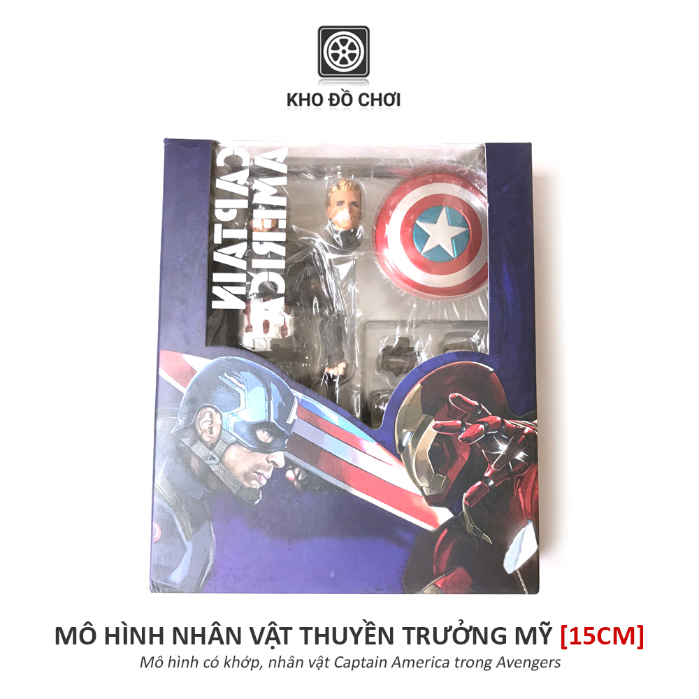 Mô hình có khớp Thuyền Trưởng Mỹ - Captain America (15cm)