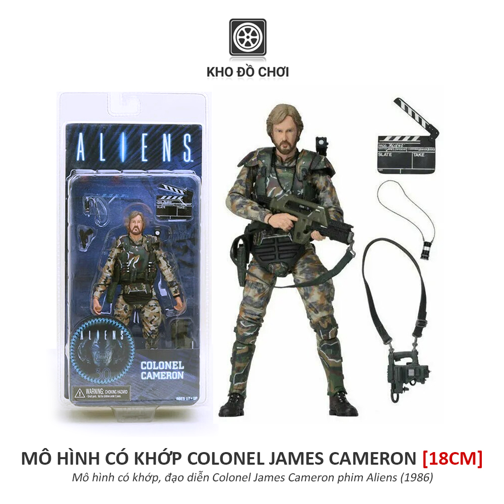 Mô hình có khớp Colonel James Cameron - Aliens (18cm)