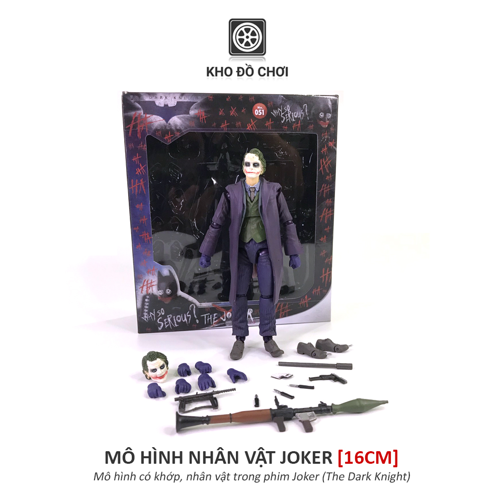 Mô hình có khớp Joker Bank Robber - The Dark Knight (16cm)