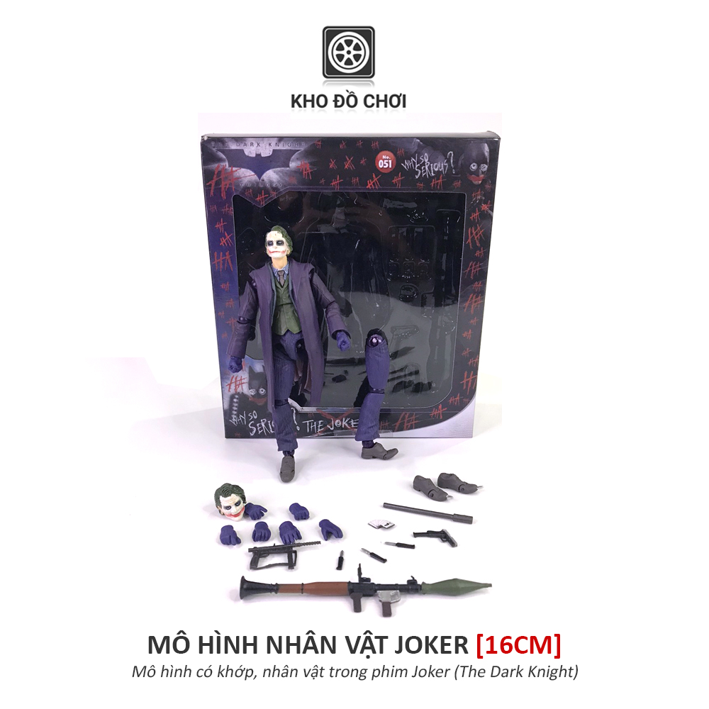 Mô hình có khớp Joker Bank Robber - The Dark Knight (16cm)