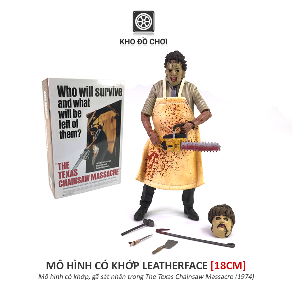 Mô hình có khớp Leatherface - The Texas Chainsaw Massacre (18cm)