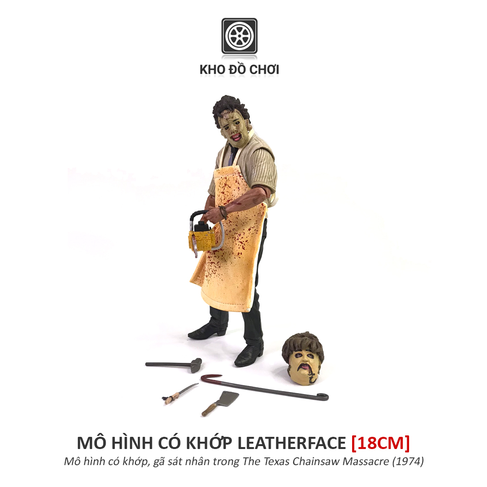 Mô hình có khớp Leatherface - The Texas Chainsaw Massacre (18cm)