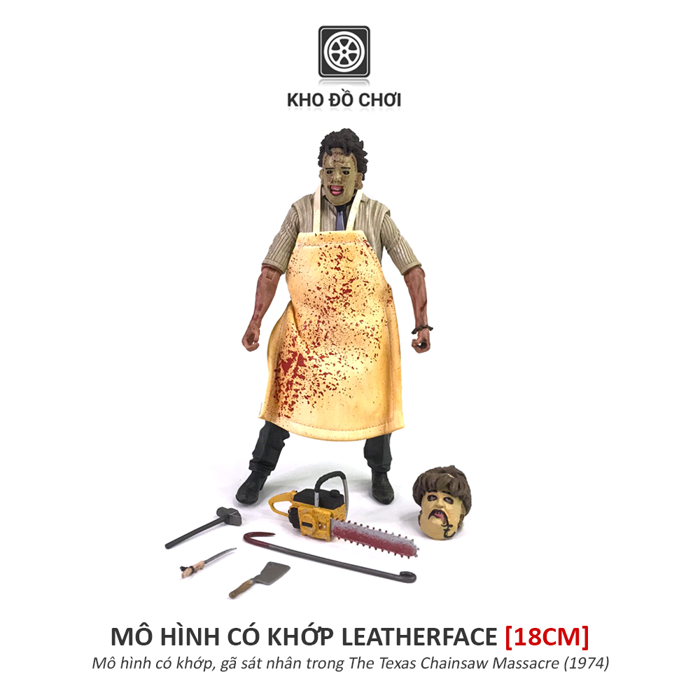 Mô hình có khớp Leatherface - The Texas Chainsaw Massacre (18cm)