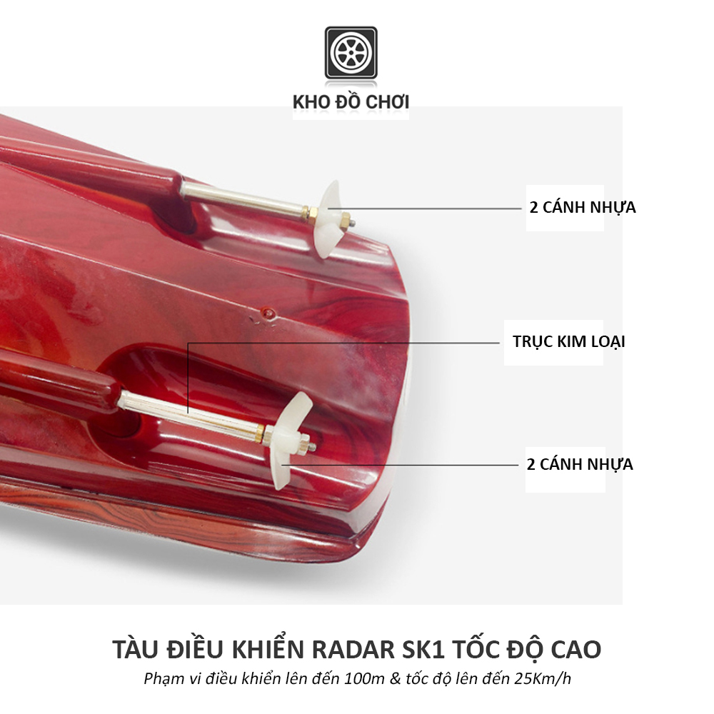 Tàu điều khiển RADAR SK1 tốc độ cao (25Km/h)