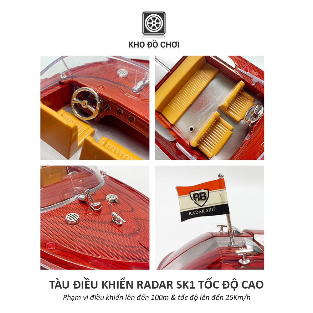 Tàu điều khiển RADAR SK1 tốc độ cao (25Km/h)