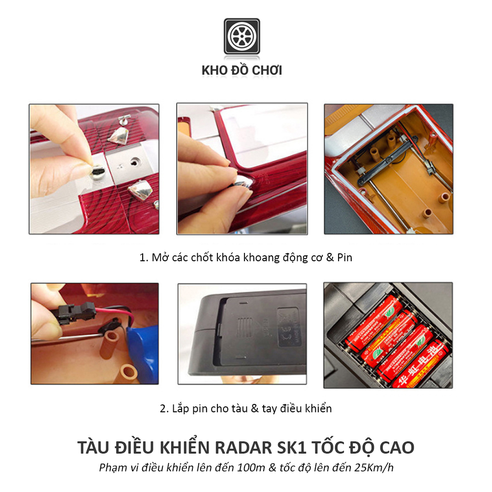 Tàu điều khiển RADAR SK1 tốc độ cao (25Km/h)