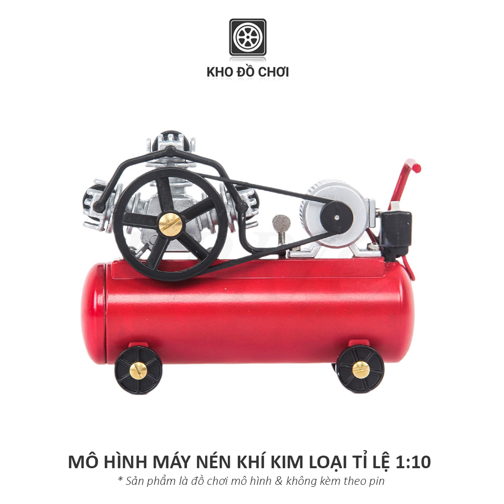 Mô hình máy nén khí bằng kim loại tỉ lệ 1:10 - phụ kiện trang trí xe RC