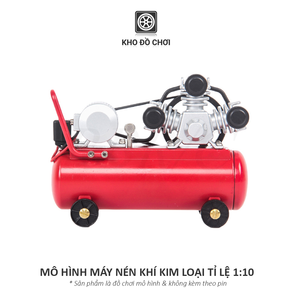 Mô hình máy nén khí bằng kim loại tỉ lệ 1:10 - phụ kiện trang trí xe RC