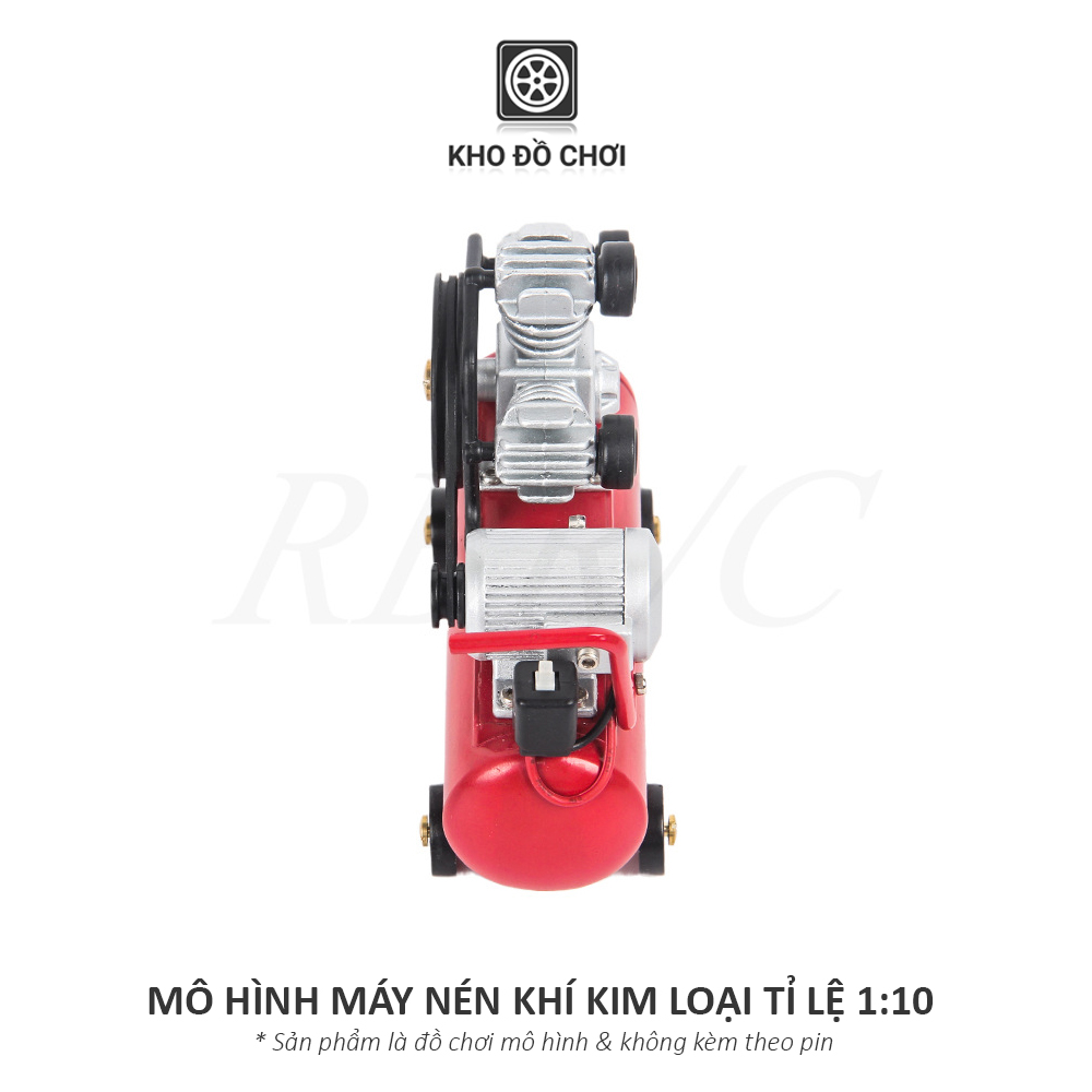 Mô hình máy nén khí bằng kim loại tỉ lệ 1:10 - phụ kiện trang trí xe RC