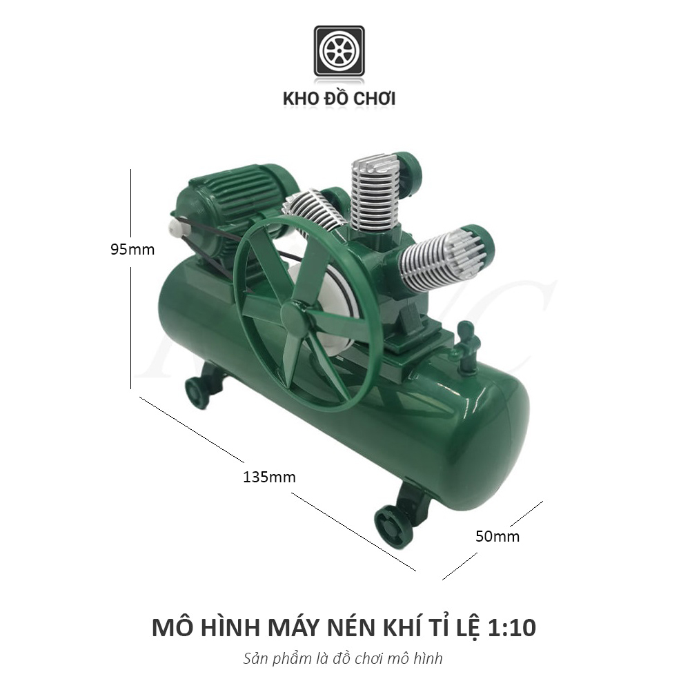 Mô hình máy nén khí có gắn động cơ tỉ lệ 1:10 - phụ kiện trang trí xe RC WPL D12