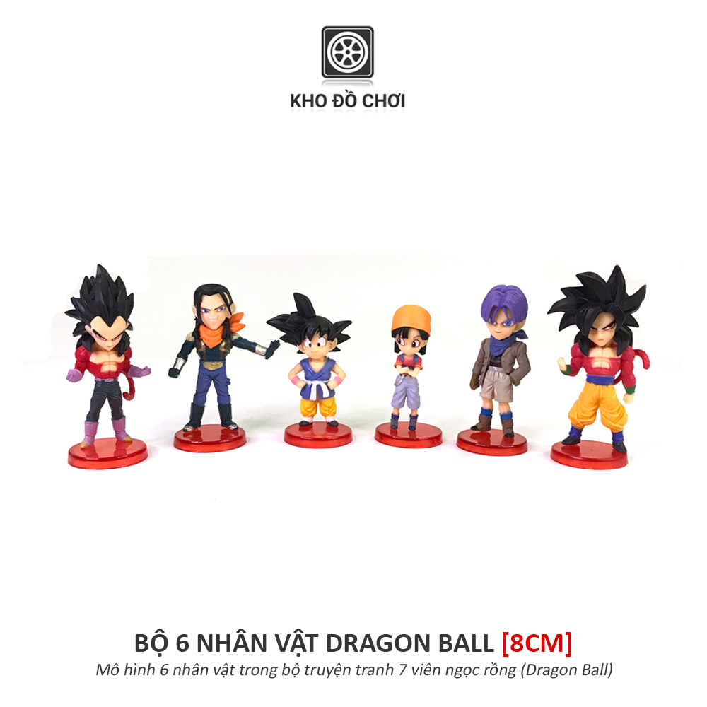 Bộ 6 mô hình nhân vật Dragon Ball (8cm)