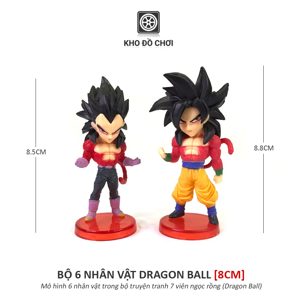 Bộ 6 mô hình nhân vật Dragon Ball (8cm)