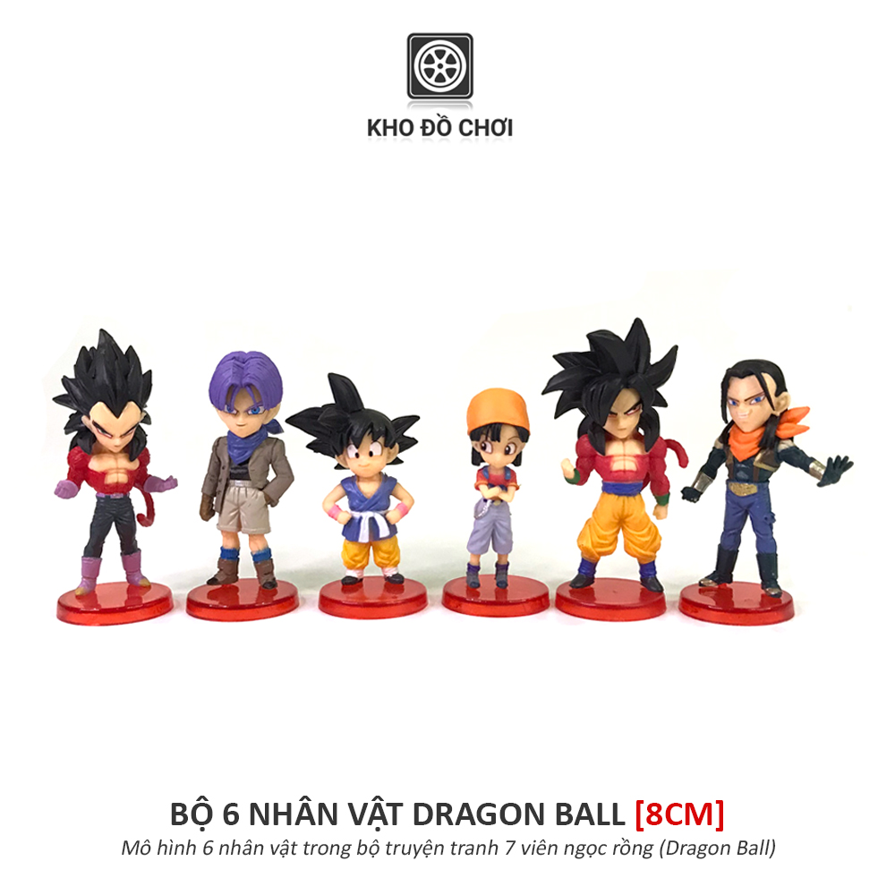 Bộ 6 mô hình nhân vật Dragon Ball (8cm)