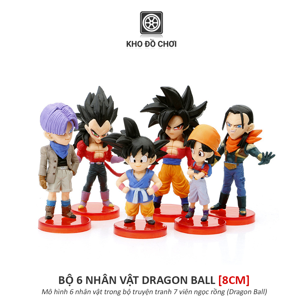 Bộ 6 mô hình nhân vật Dragon Ball (8cm)
