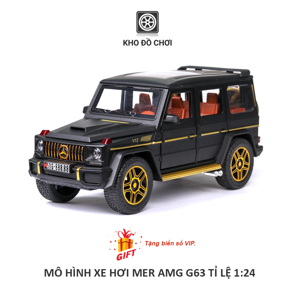 Mô hình xe ô tô Mercedes AMG G63 1:24 [TẶNG BIỂN VIP]