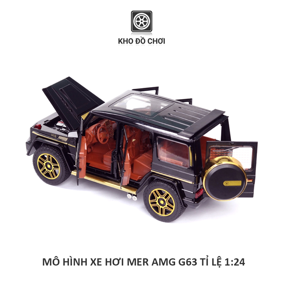 Mô hình xe ô tô Mercedes AMG G63 1:24 [TẶNG BIỂN VIP]