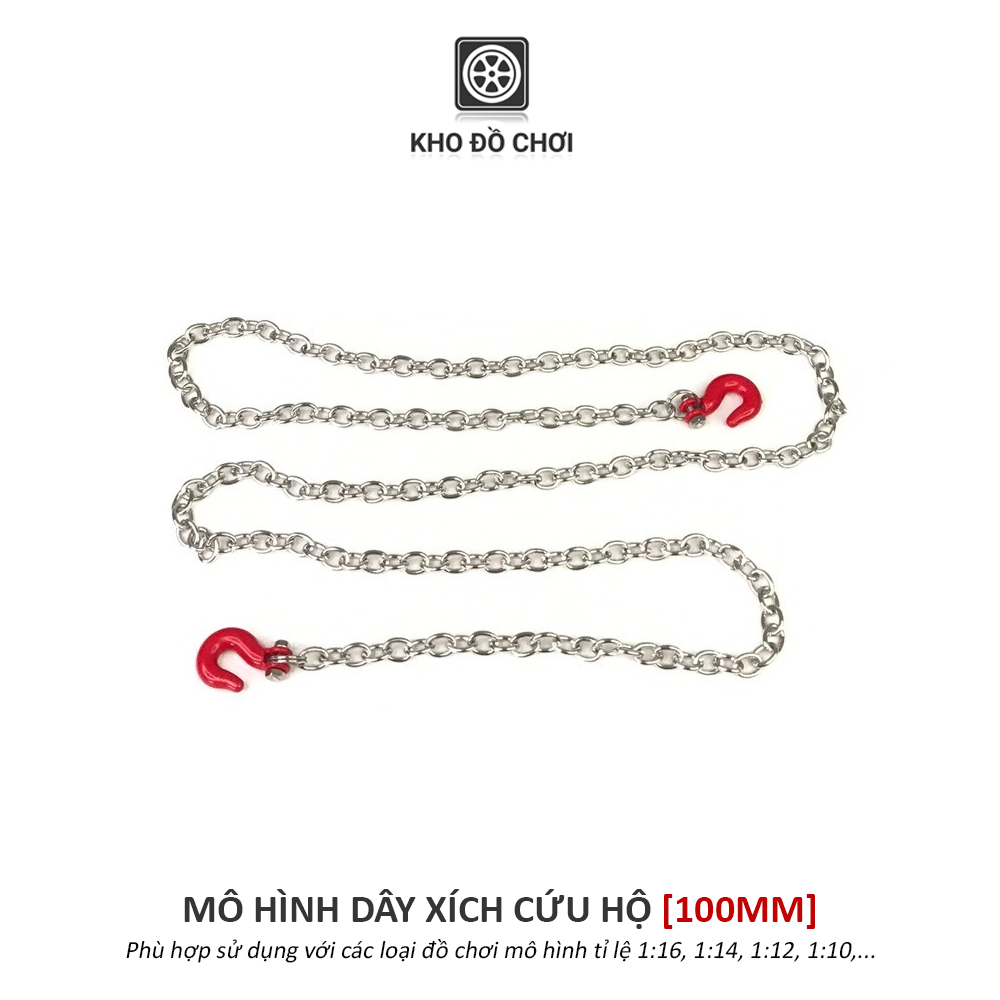 Mô hình dây xích cứu hộ 100mm - phụ kiện trang trí xe RC