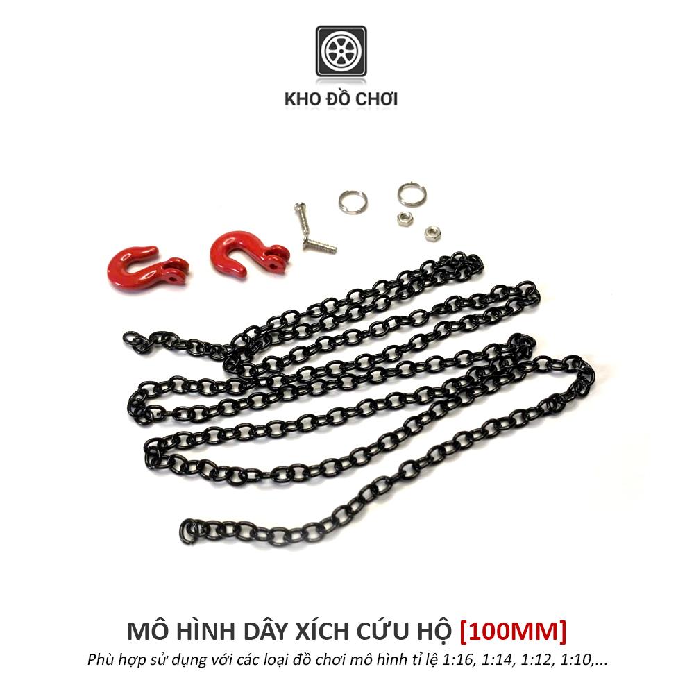 Mô hình dây xích cứu hộ 100mm - phụ kiện trang trí xe RC