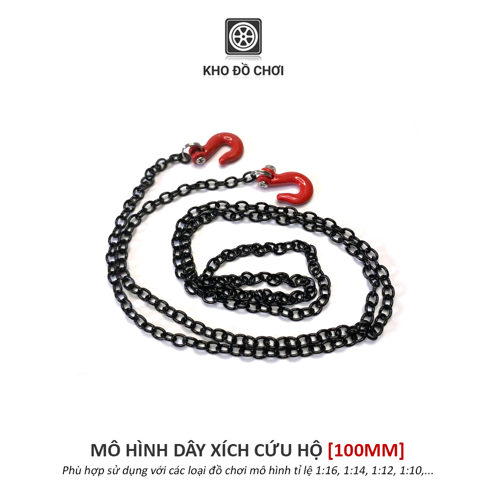 Mô hình dây xích cứu hộ 100mm - phụ kiện trang trí xe RC