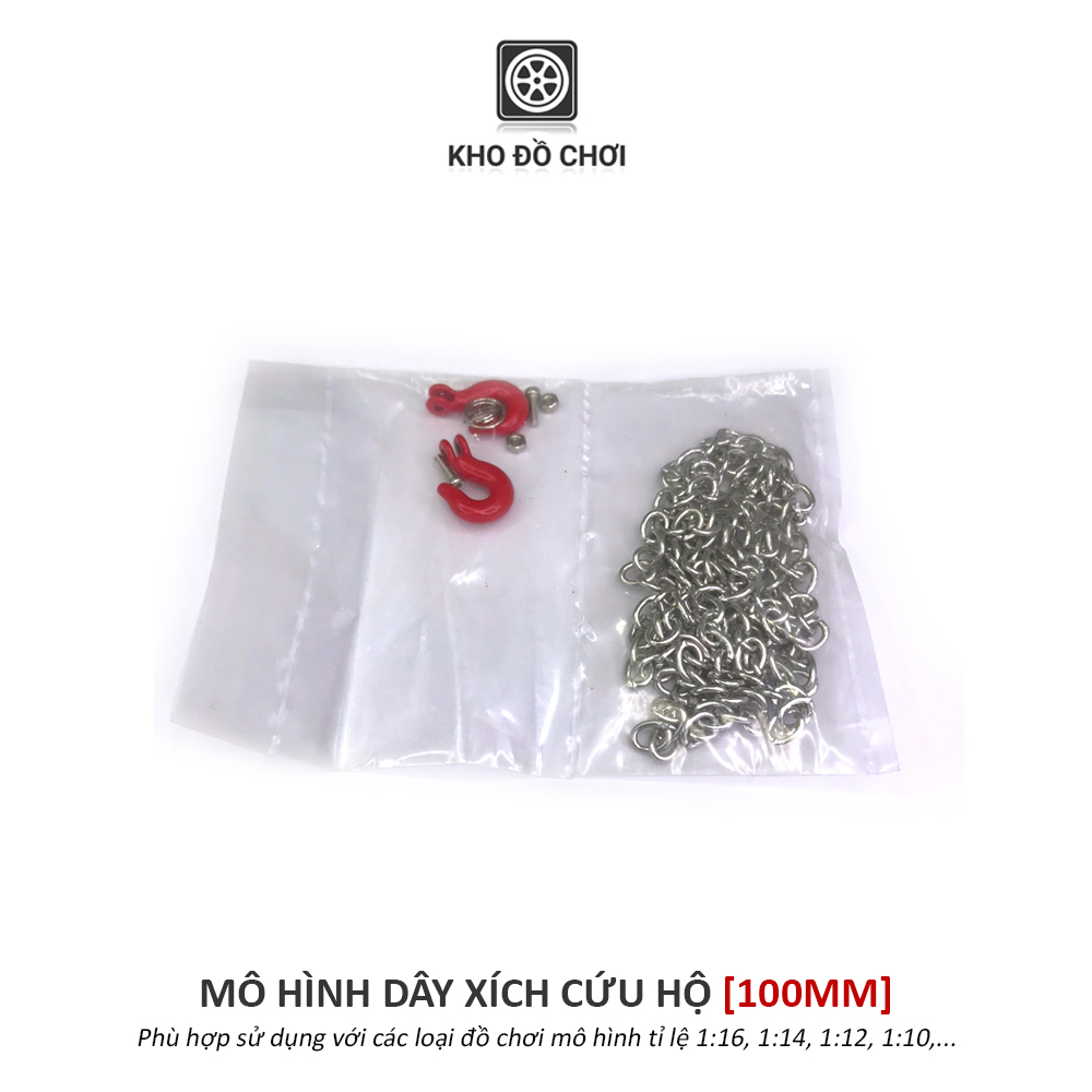 Mô hình dây xích cứu hộ 100mm - phụ kiện trang trí xe RC