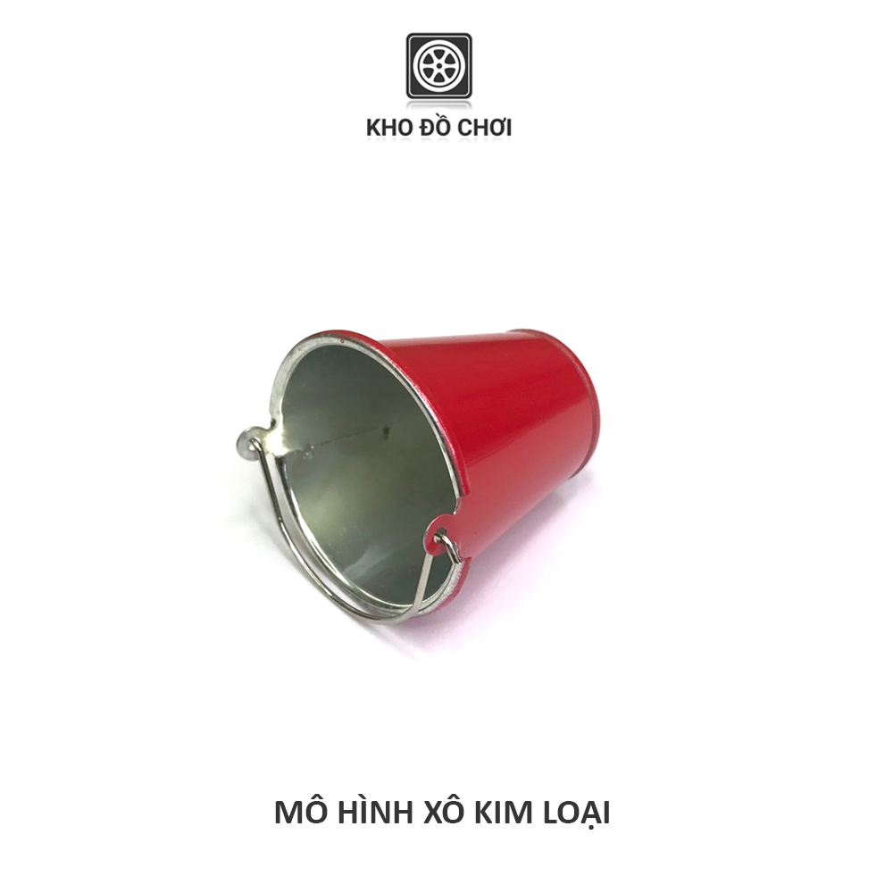Mô hình xô kim loại - phụ kiện trang trí xe RC