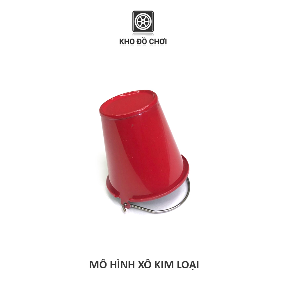 Mô hình xô kim loại - phụ kiện trang trí xe RC