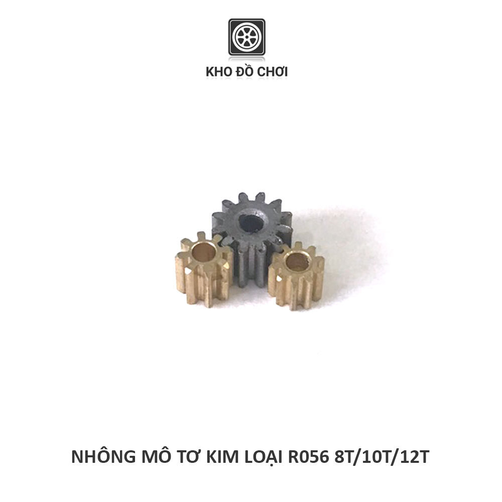 Nhông kim loại gắn motor R056 8T/10T/12T