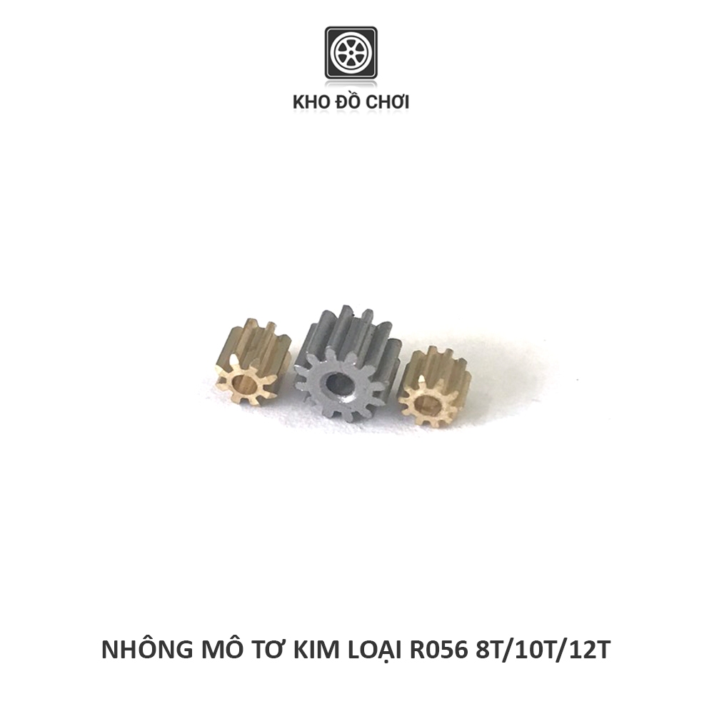 Nhông kim loại gắn motor R056 8T/10T/12T