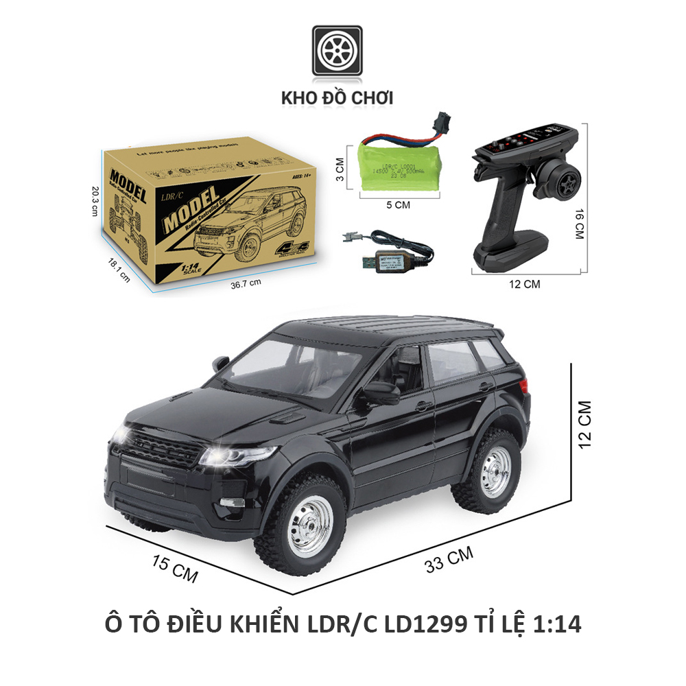 Ô tô điều khiển LDR/C LD1299 Aurora Offroad 4x4 1:14 - RTR [TẶNG BIỂN SỐ]
