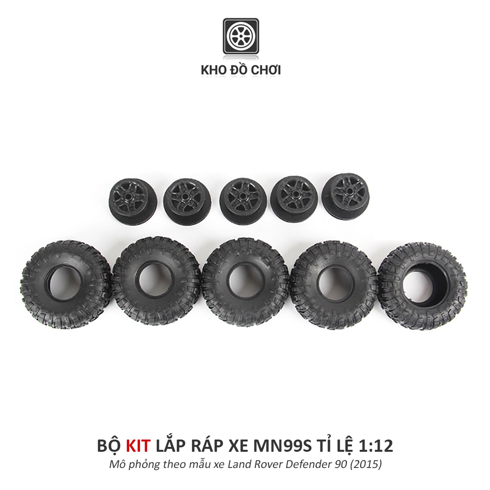 KIT lắp ráp xe MN99s - Land Rover Defender 90 4x4 tỉ lệ 1:12 [TẶNG BIỂN + STICKER]