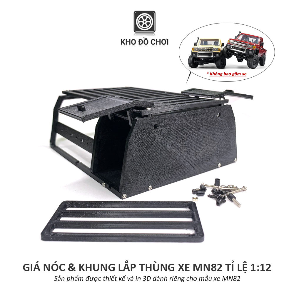 Bộ giá nóc và khung lắp thùng xe MN82 tỉ lệ 1:12