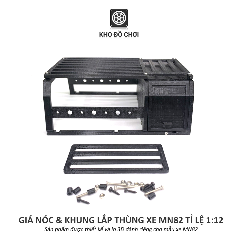 Bộ giá nóc và khung lắp thùng xe MN82 tỉ lệ 1:12