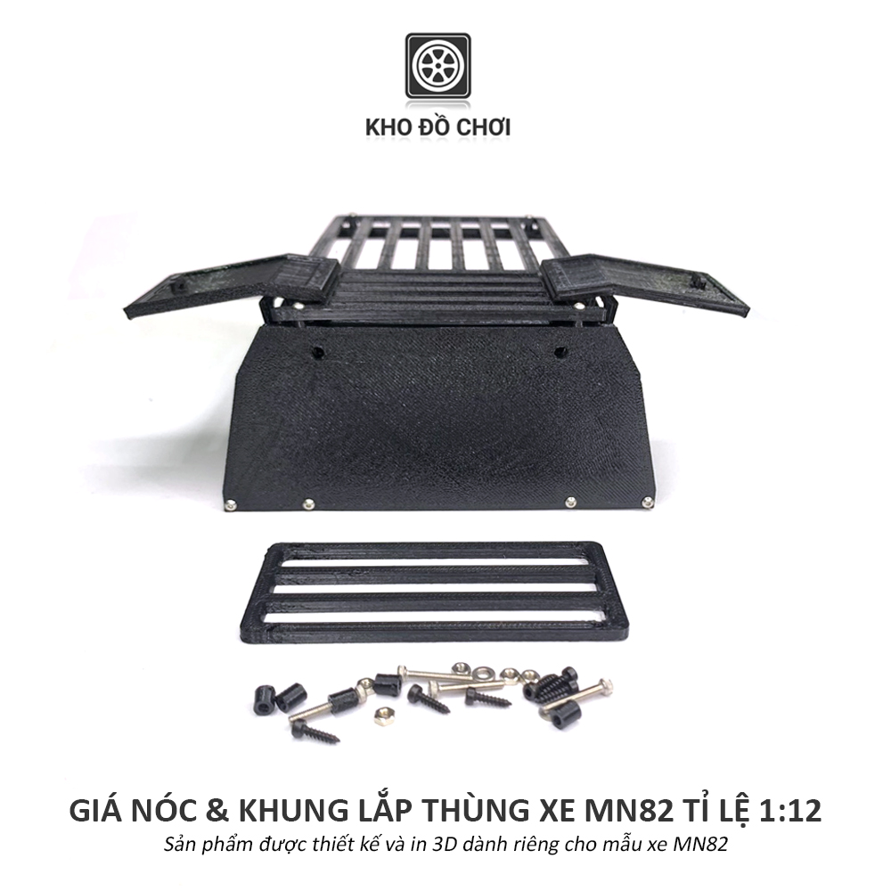 Bộ giá nóc và khung lắp thùng xe MN82 tỉ lệ 1:12