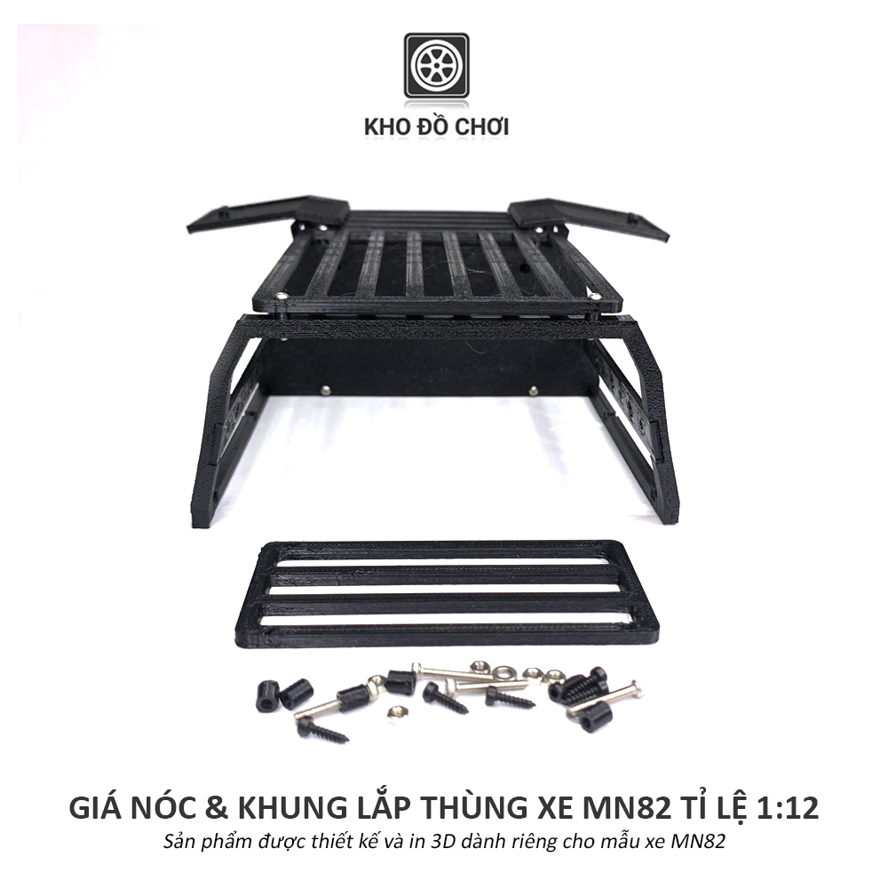 Bộ giá nóc và khung lắp thùng xe MN82 tỉ lệ 1:12