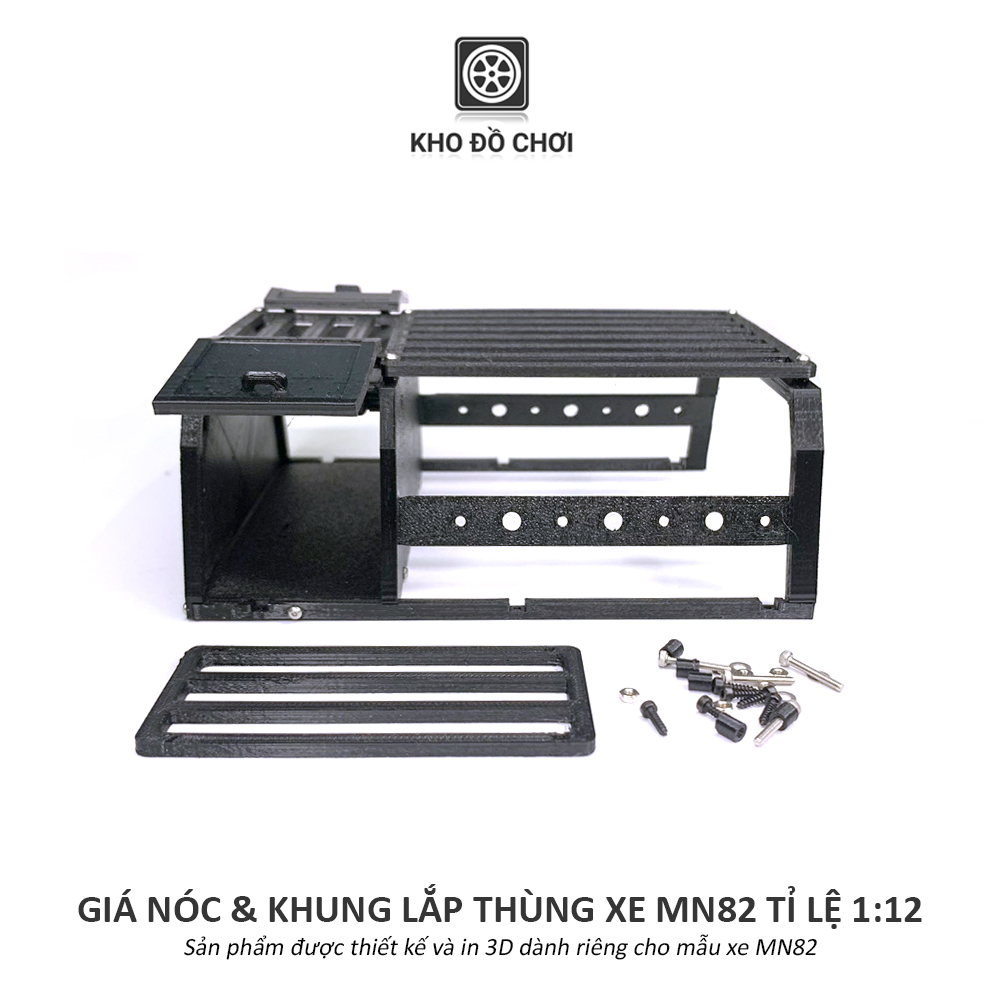 Bộ giá nóc và khung lắp thùng xe MN82 tỉ lệ 1:12