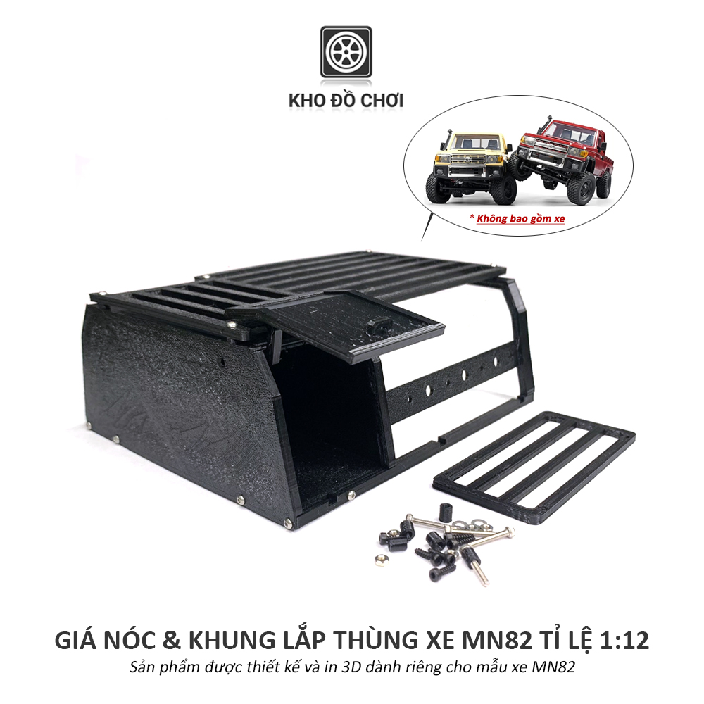Bộ giá nóc và khung lắp thùng xe MN82 tỉ lệ 1:12