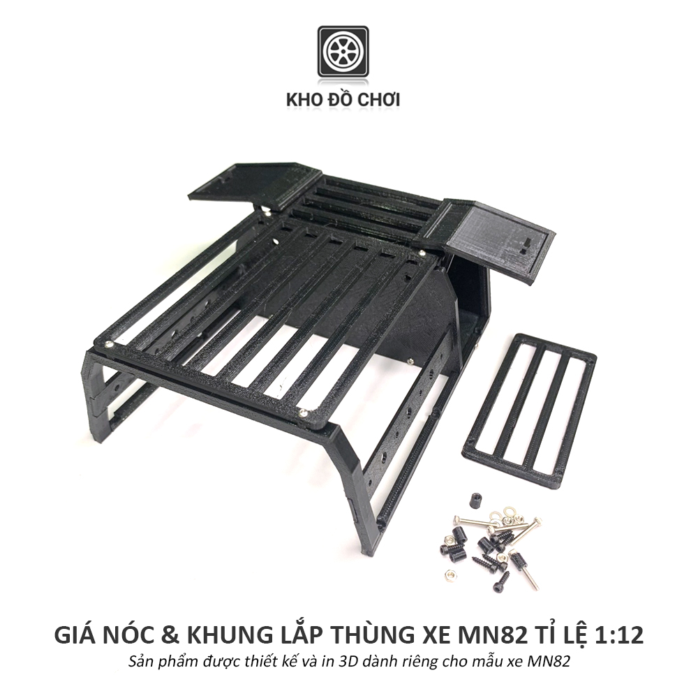 Bộ giá nóc và khung lắp thùng xe MN82 tỉ lệ 1:12