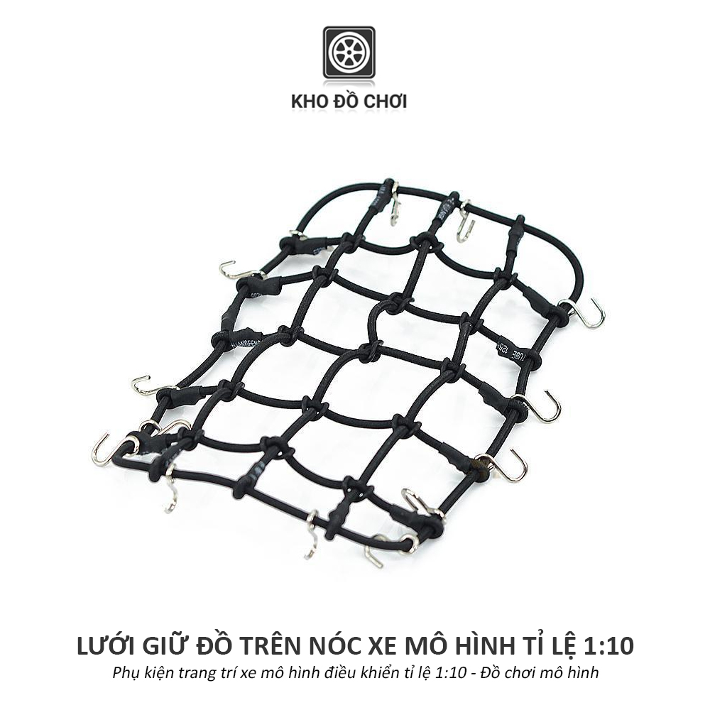 Lưới giữ đồ trên nóc xe mô hình tỉ lệ 1:10 (Phụ kiện trang trí xe RC)