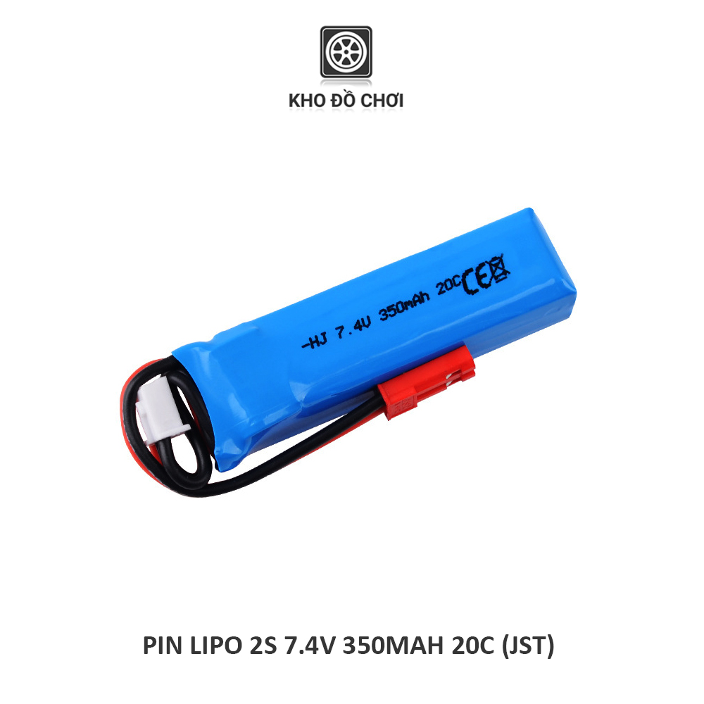Pin Lipo 2s 350mAh 7.4V 20C - dùng cho FPV, Drone, Heli, Car tỉ lệ nhỏ
