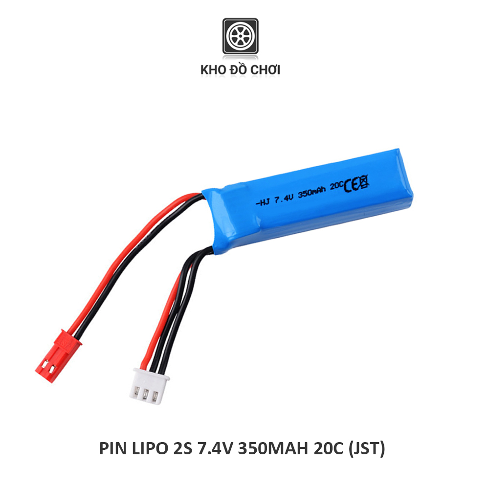Pin Lipo 2s 350mAh 7.4V 20C - dùng cho FPV, Drone, Heli, Car tỉ lệ nhỏ