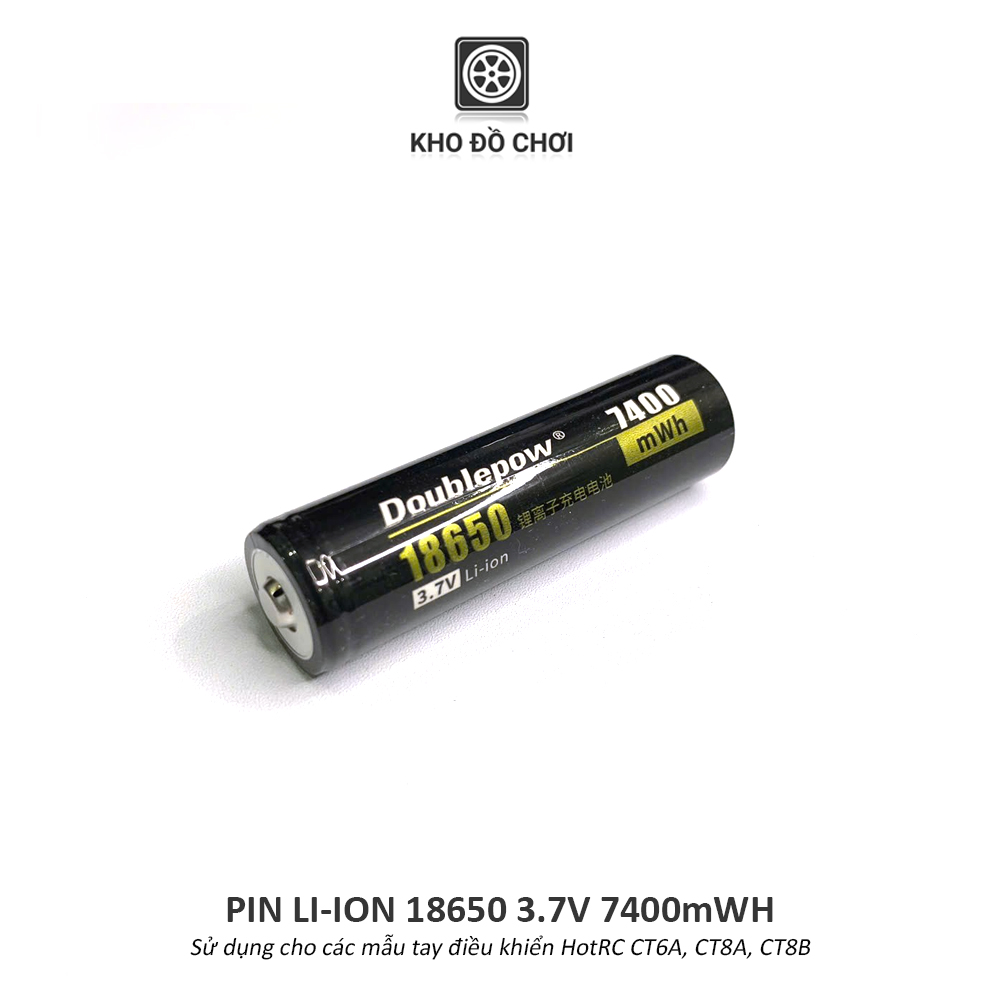 Pin Li-ion 18650 3.7V 7400mWh (Dùng cho tay điều khiển HotRC CT6A, CT8A, CT8B)